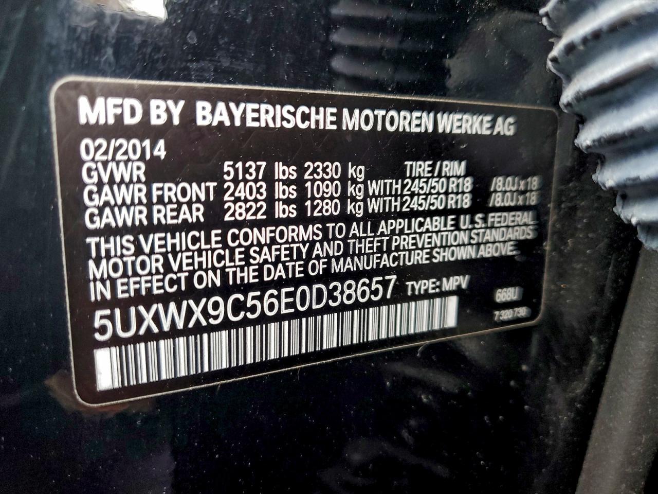 2014 BMW X3 XDRIVE28I photo 13