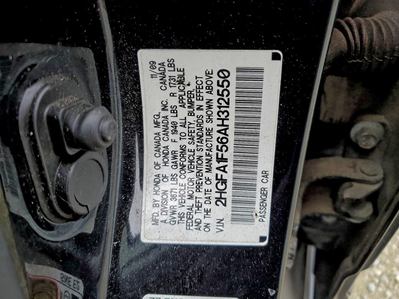2010 HONDA CIVIC LX photo 12