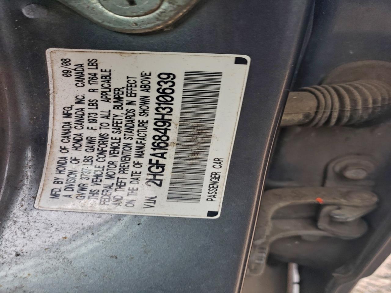 2009 HONDA CIVIC EX photo 13