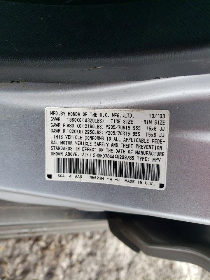 2004 HONDA CR-V LX photo 12