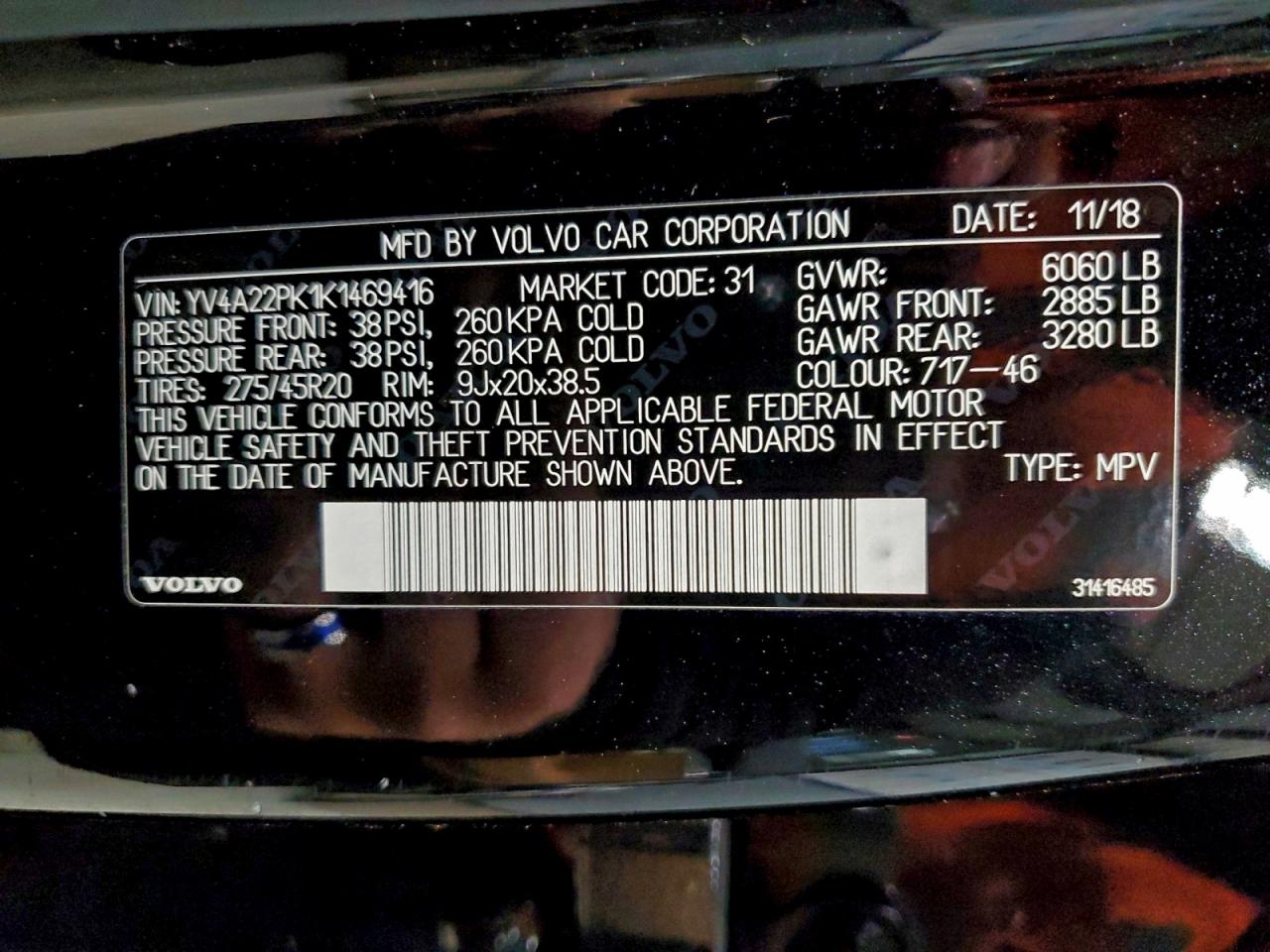 2019 VOLVO XC90 T6 MOMENTUM photo 25