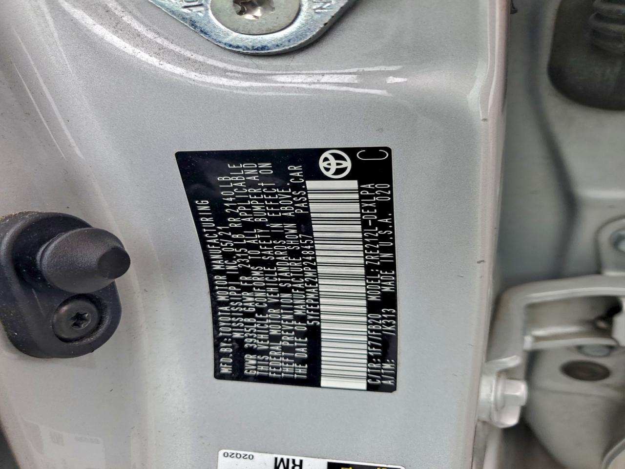 2021 TOYOTA COROLLA LE photo 13