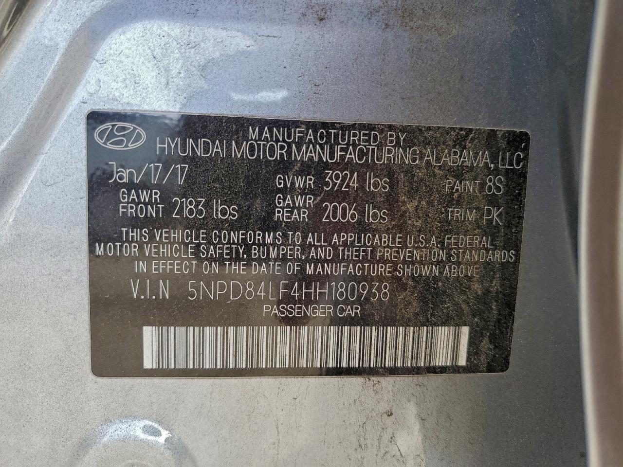 2017 HYUNDAI ELANTRA SE photo 12