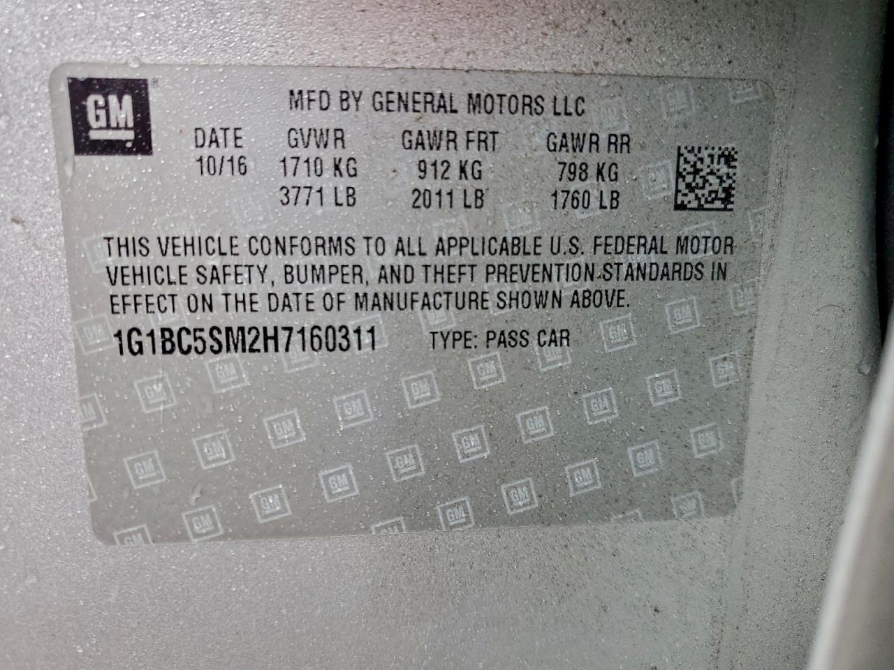 2017 CHEVROLET CRUZE LS photo 12
