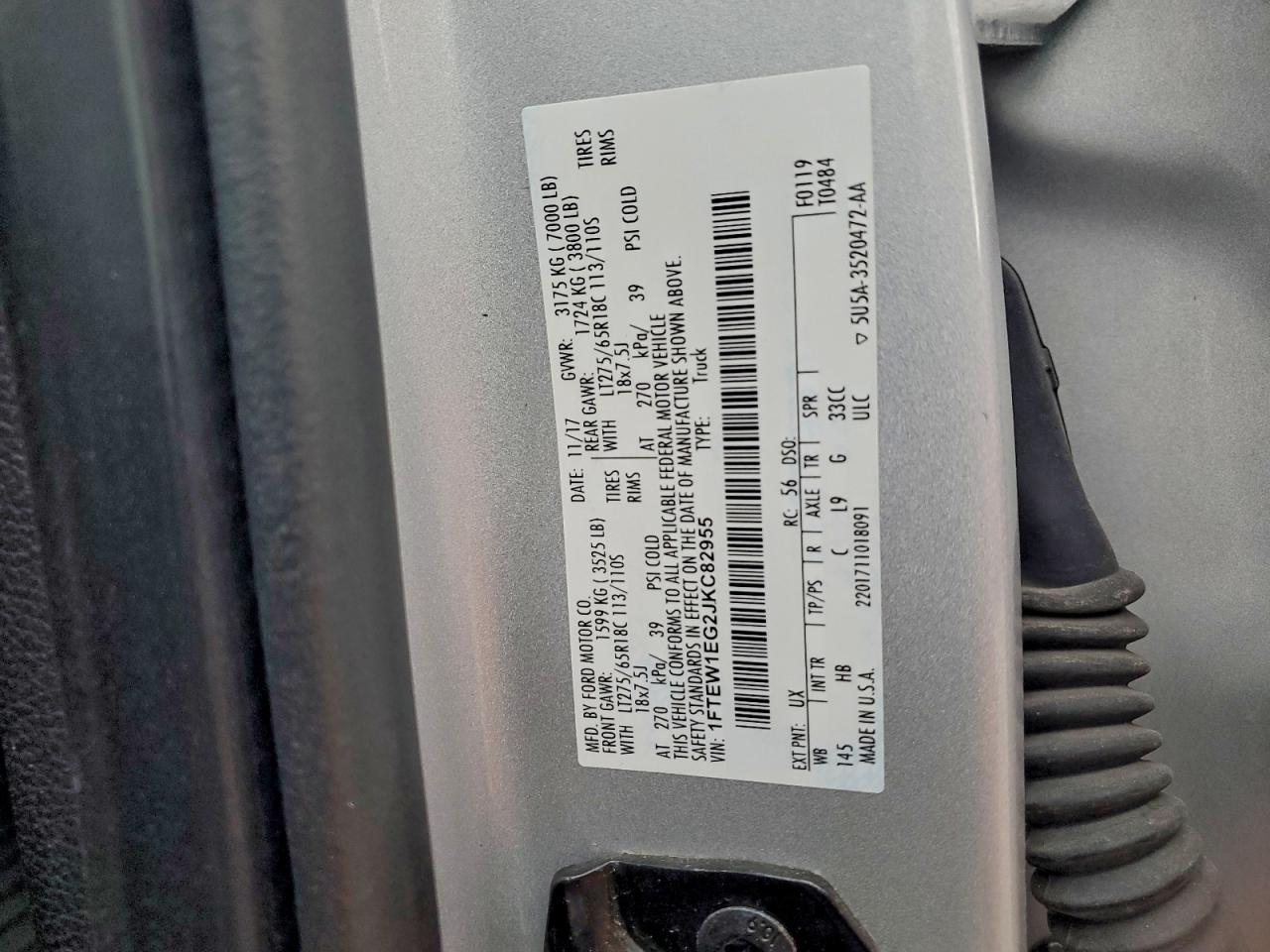 2018 FORD F150 SUPERCREW photo 13