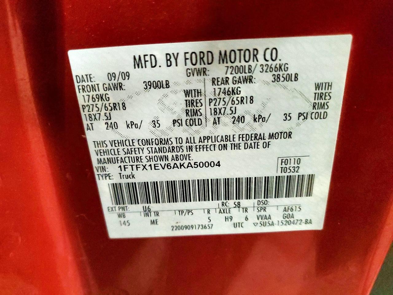 2010 FORD F150 SUPER CAB photo 23
