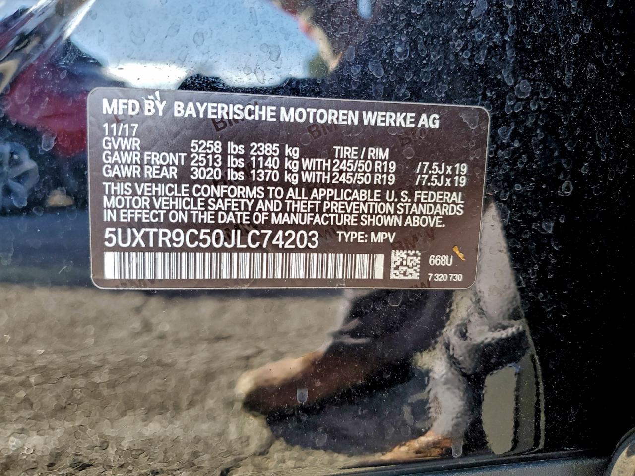 2018 BMW X3 XDRIVE30I photo 13