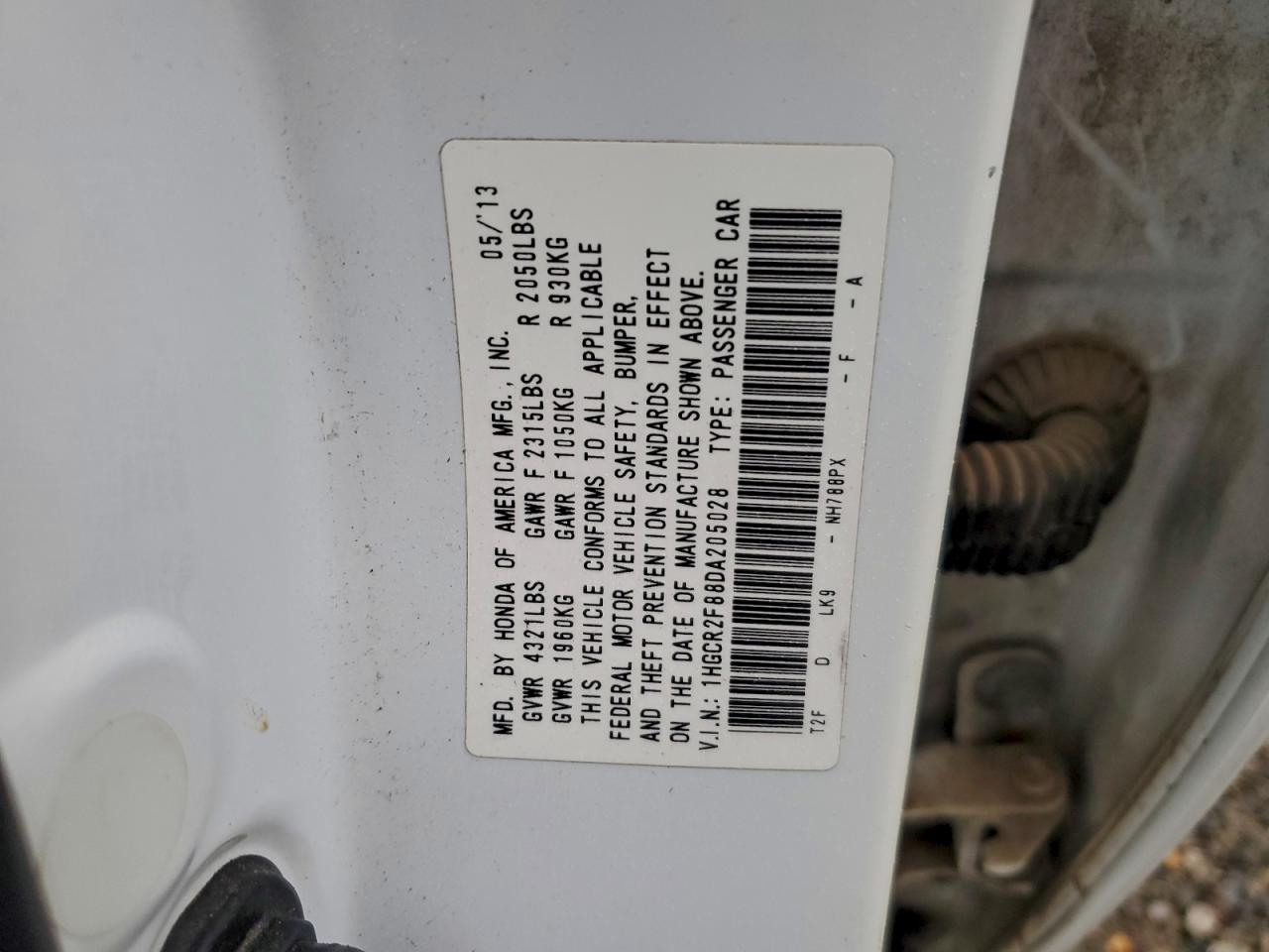 2013 HONDA ACCORD EXL photo 12