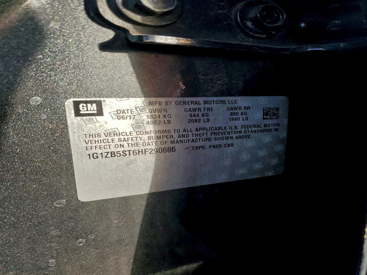 2017 CHEVROLET MALIBU LS photo 23