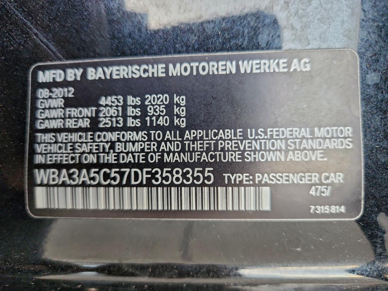 2013 BMW 328 I photo 12