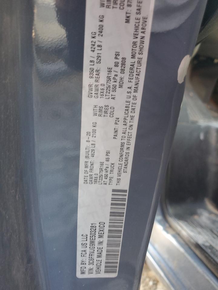 2021 RAM PROMASTER 3500 3500 HIGH photo 13