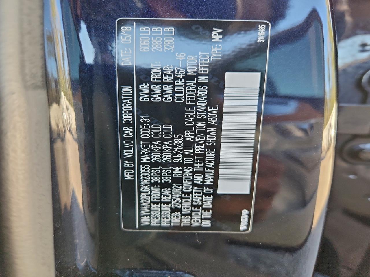 2019 VOLVO XC90 T6 INSCRIPTION photo 12
