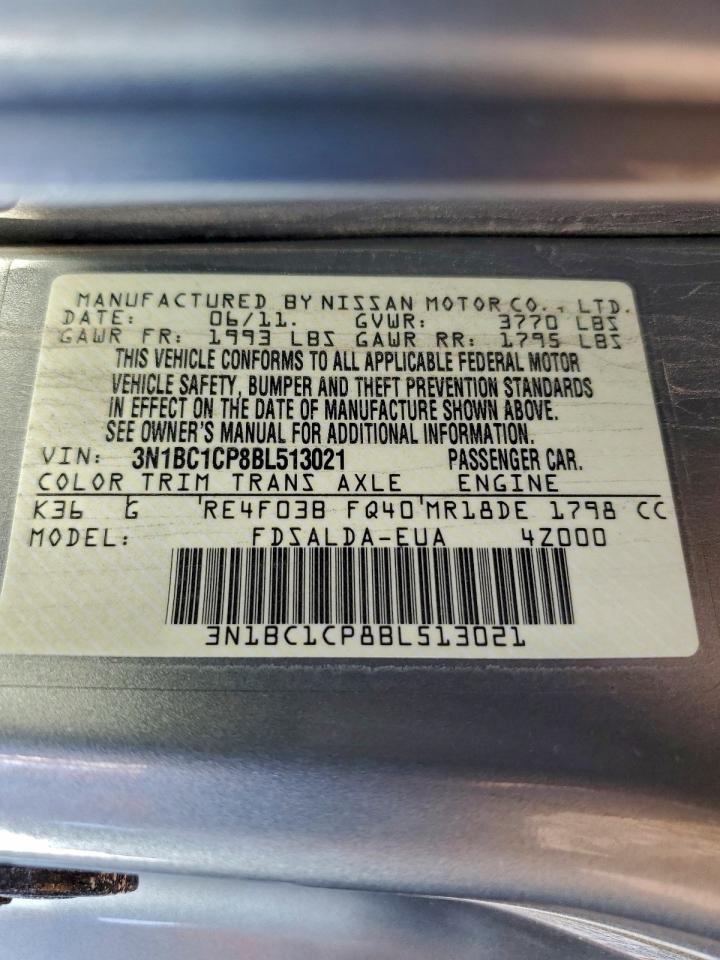 2011 NISSAN VERSA S photo 13