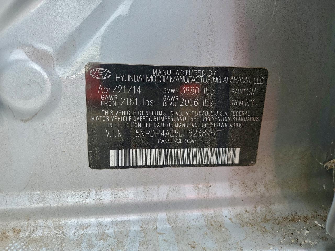2014 HYUNDAI ELANTRA SE photo 12