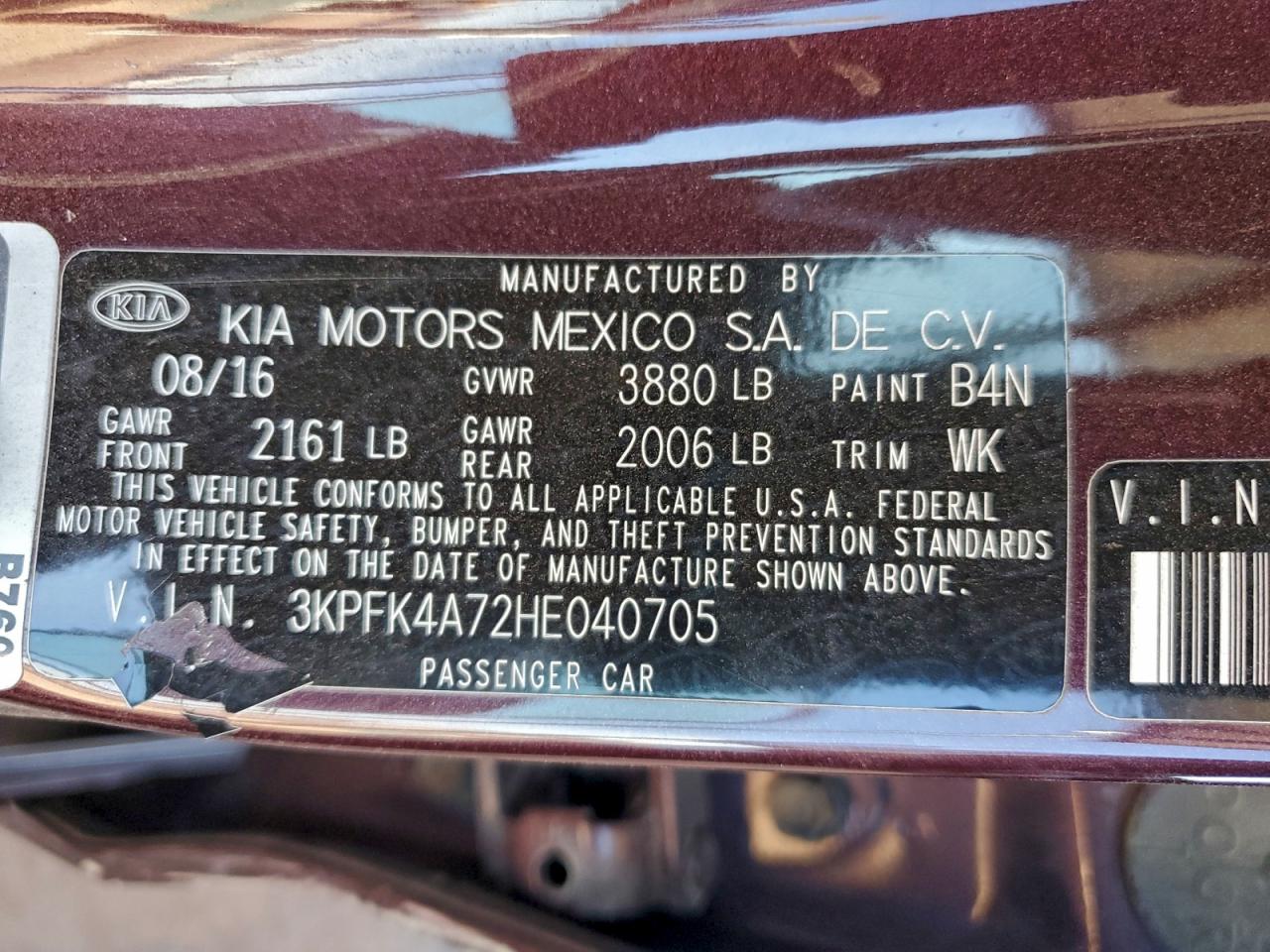 2017 KIA FORTE LX photo 12