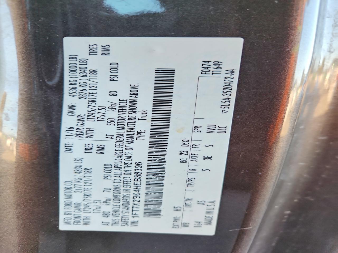 2017 FORD F250 SUPER DUTY photo 12