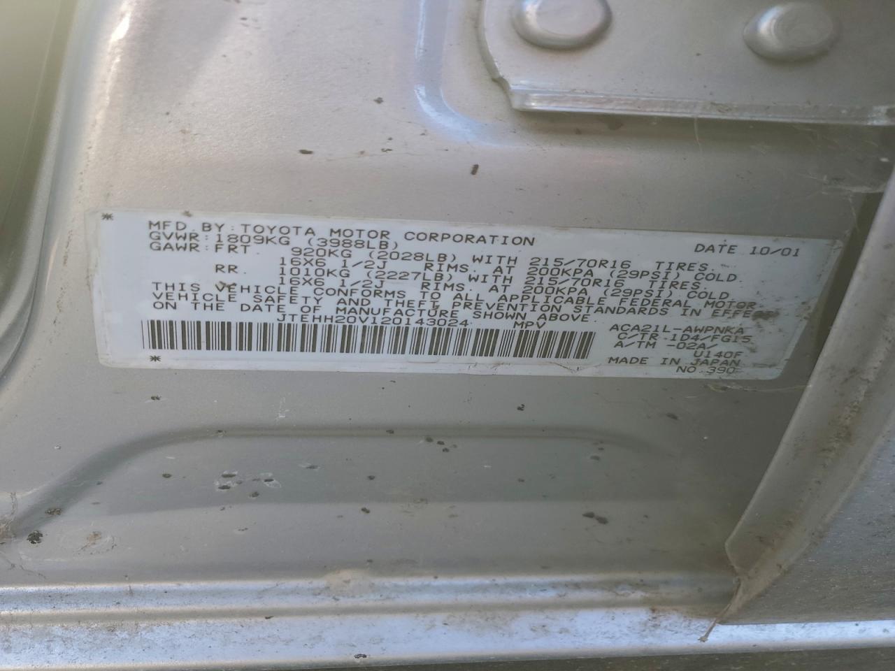2002 TOYOTA RAV4 photo 37