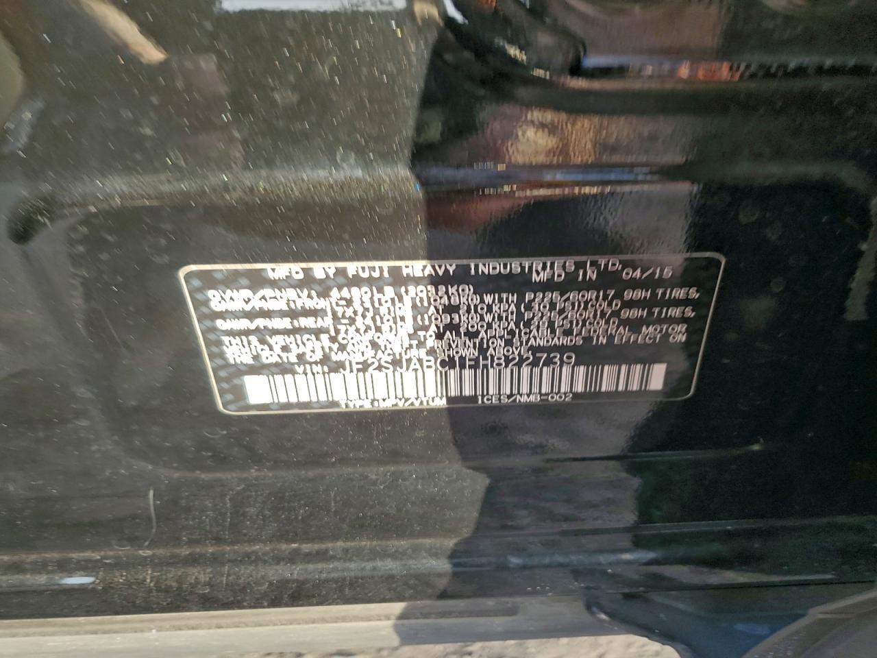 2015 SUBARU FORESTER 2.5I photo 13