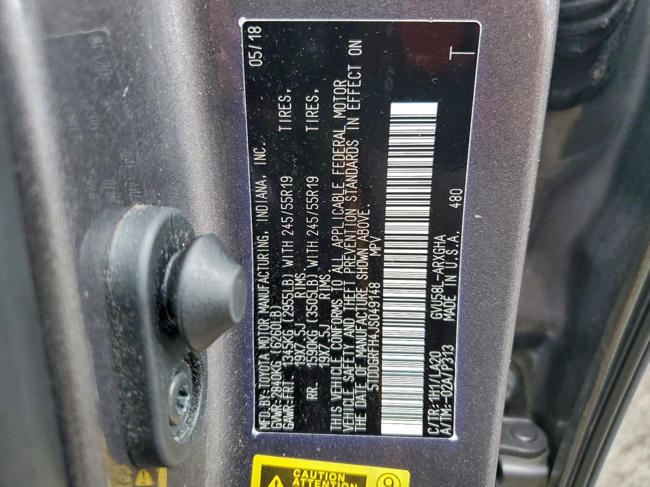 2018 TOYOTA HIGHLANDER HYBRID LIMITED photo 13
