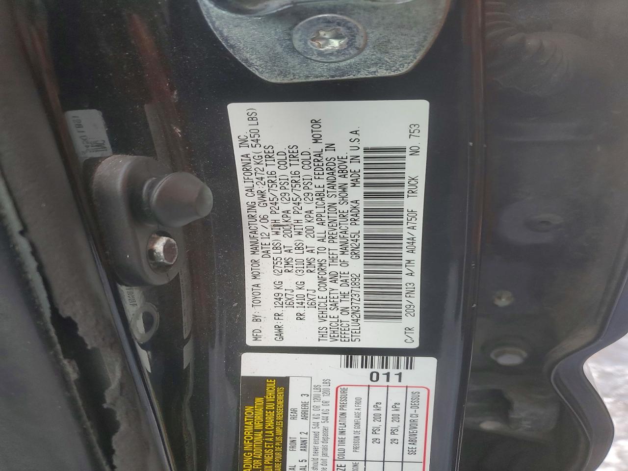 2007 TOYOTA TACOMA DOUBLE CAB photo 23