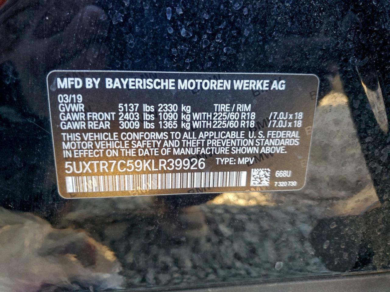 2019 BMW X3 SDRIVE30I photo 25