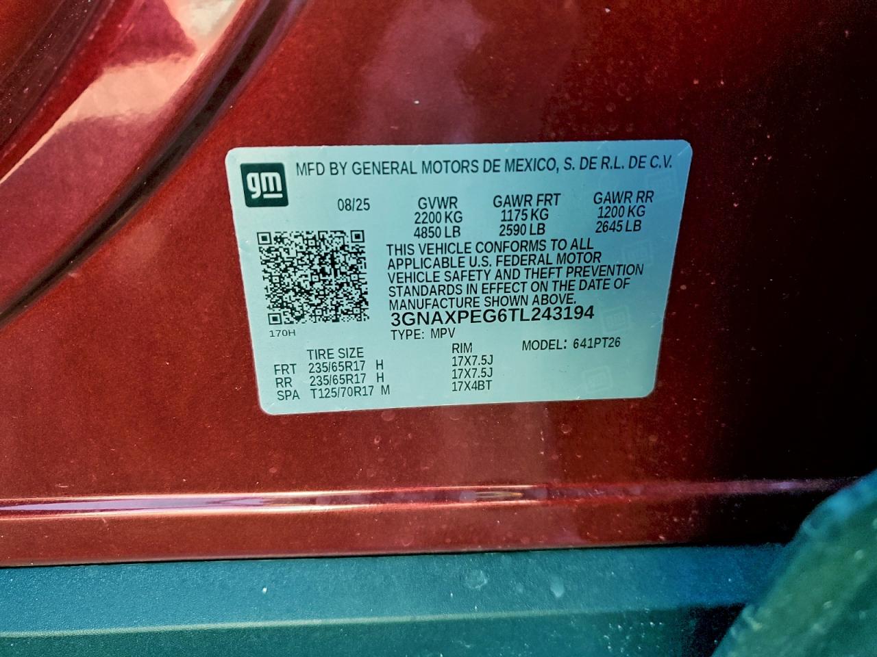 2026 CHEVROLET EQUINOX LT photo 13
