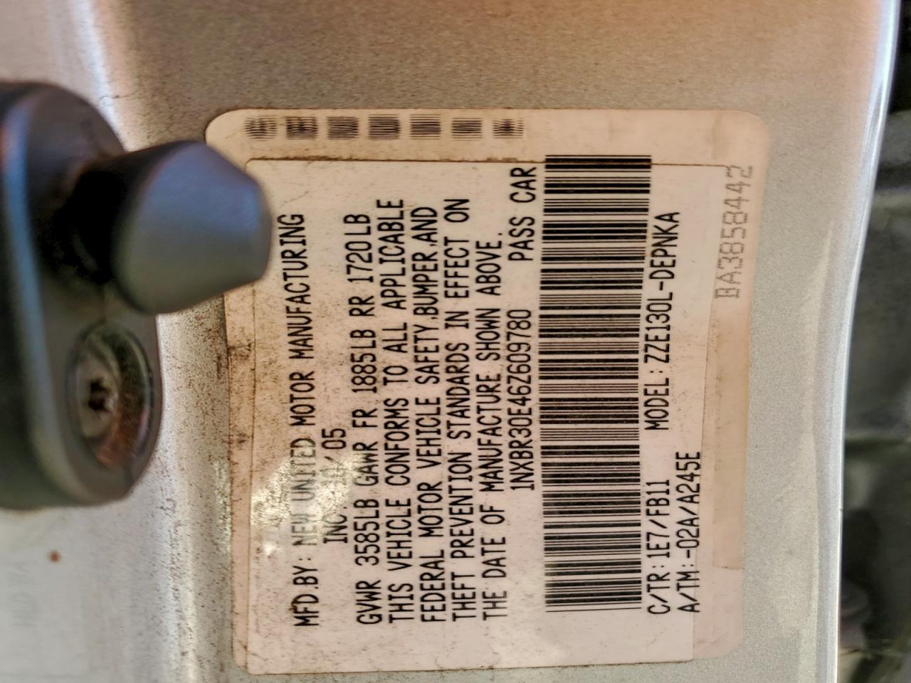 2006 TOYOTA COROLLA CE photo 12