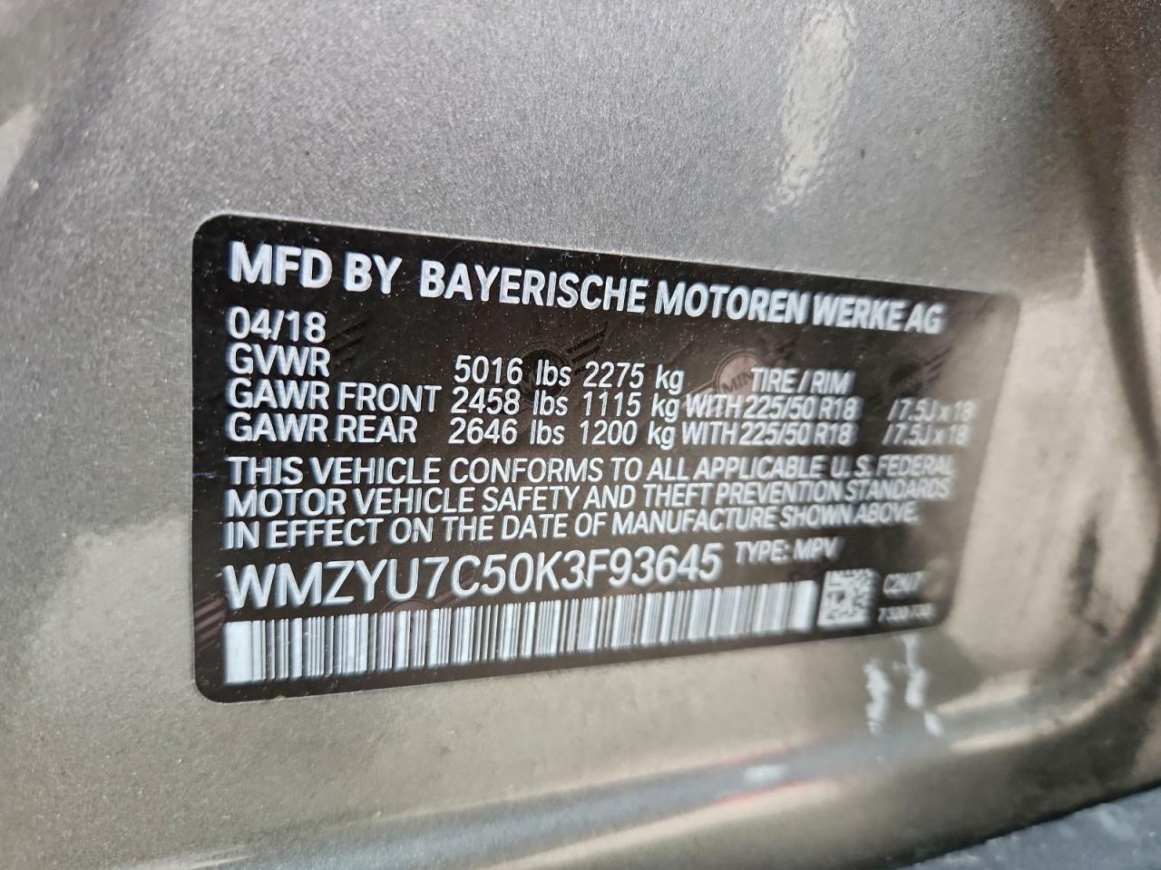 2019 MINI COOPER S E COUNTRYMAN ALL4 photo 12
