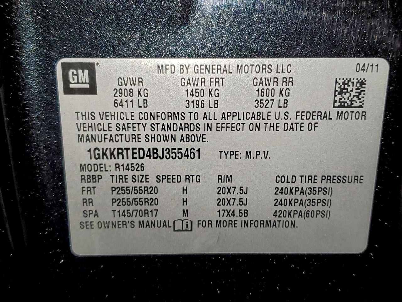 2011 GMC ACADIA DENALI photo 25