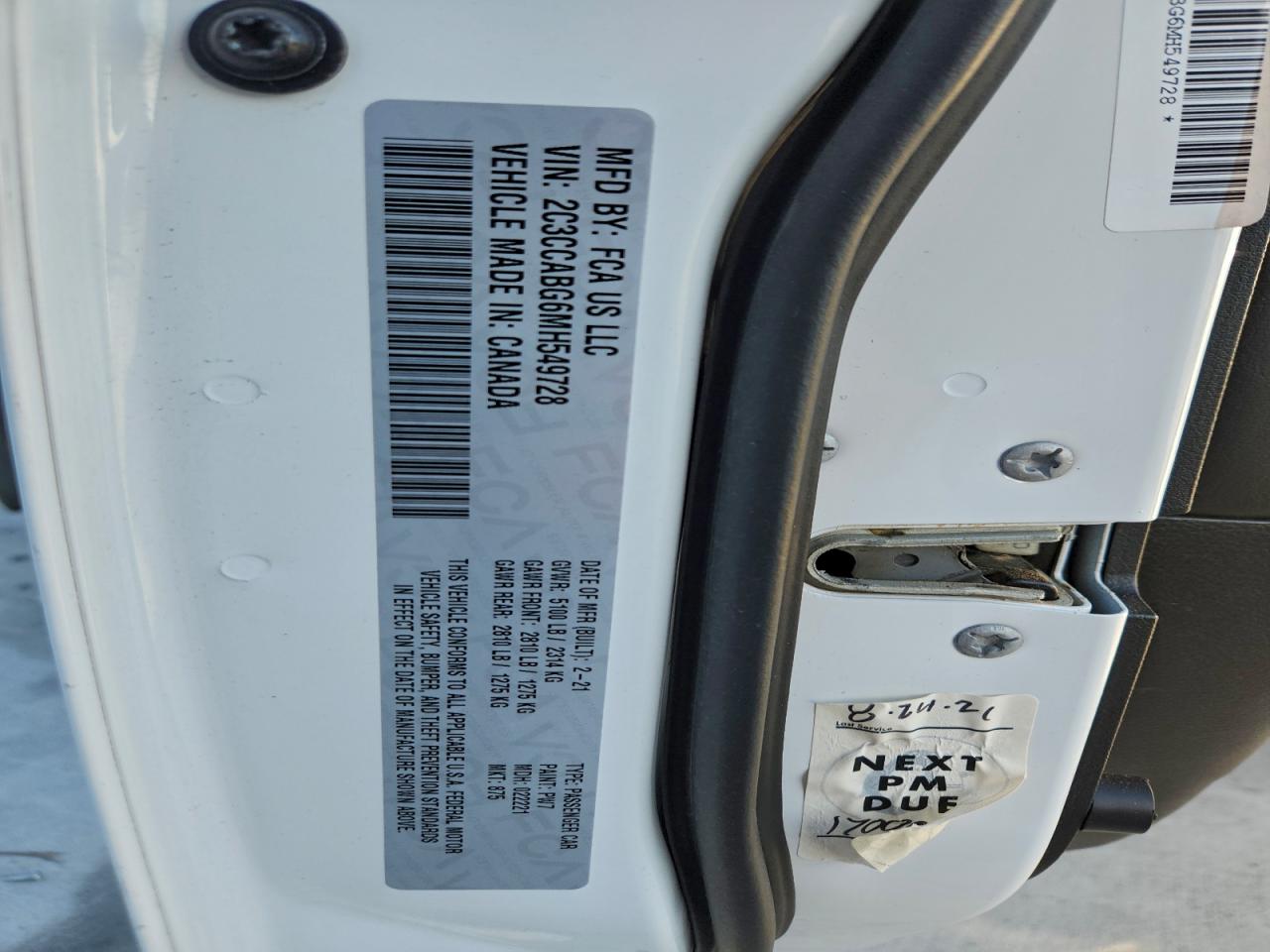 2021 CHRYSLER 300 S photo 12