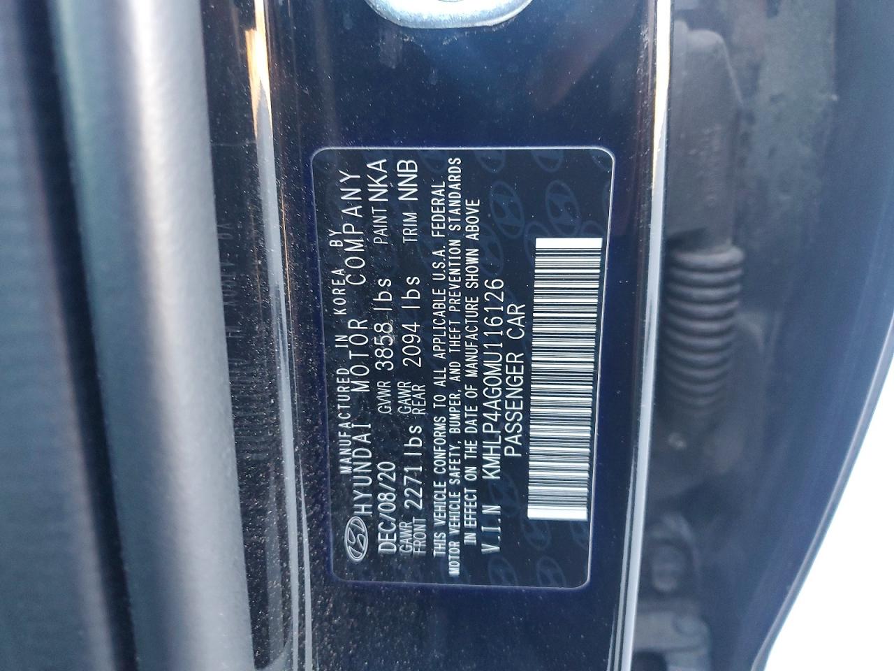 2021 HYUNDAI ELANTRA LIMITED photo 12