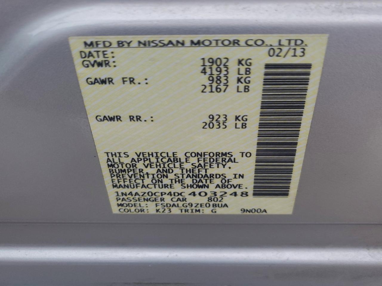 2013 NISSAN LEAF S photo 25
