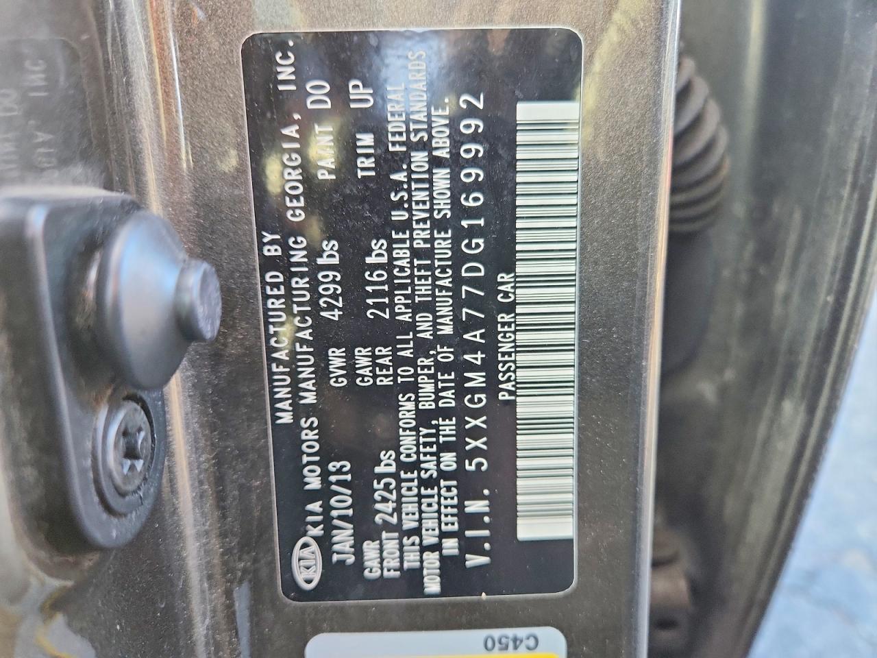 2013 KIA OPTIMA LX photo 12