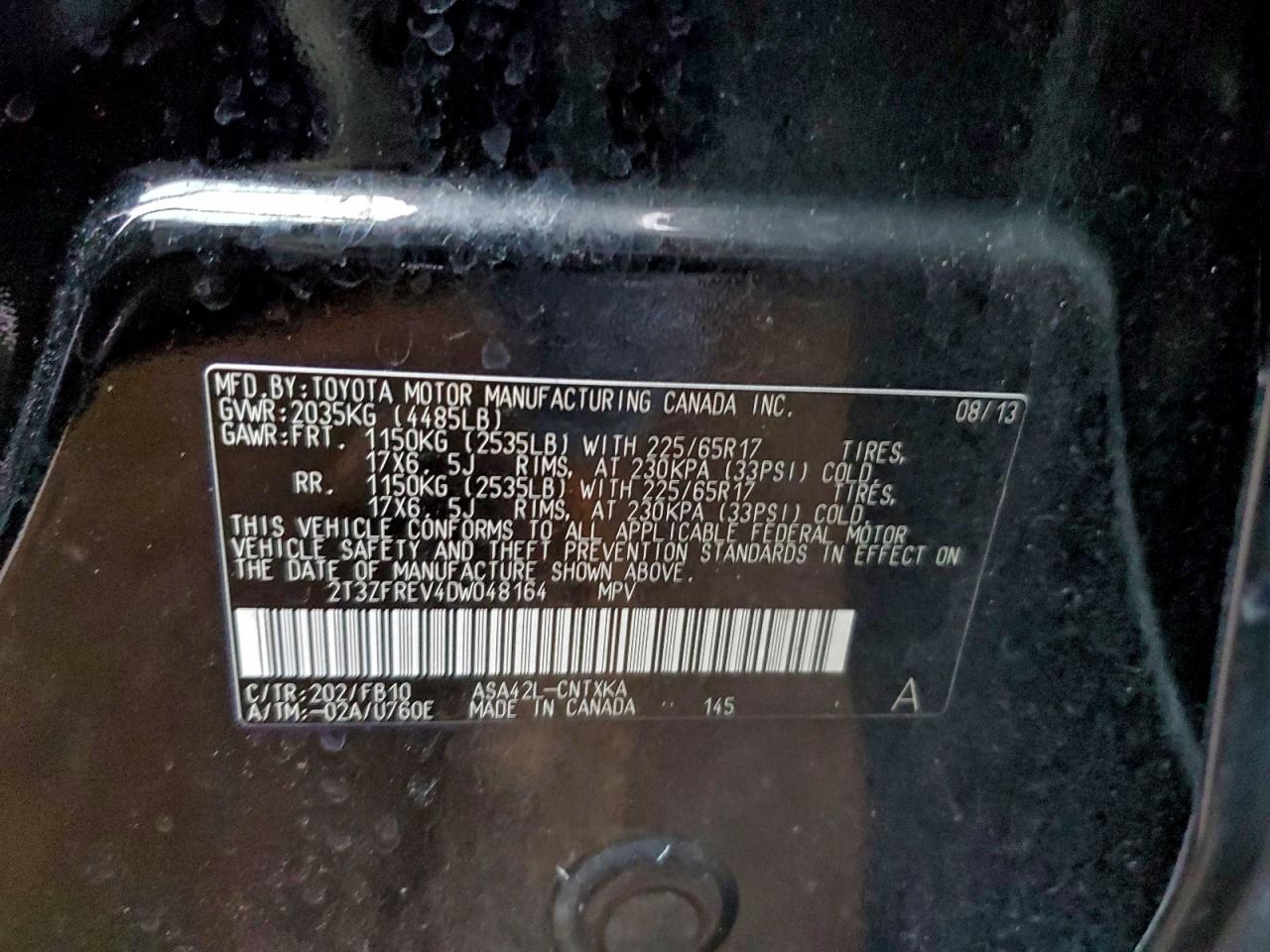 2013 TOYOTA RAV4 LE photo 25