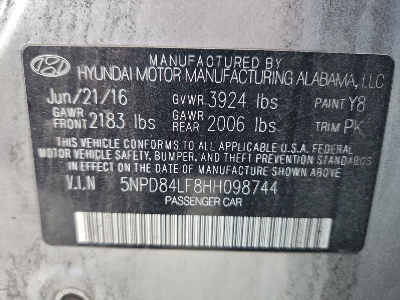 2017 HYUNDAI ELANTRA SE photo 12