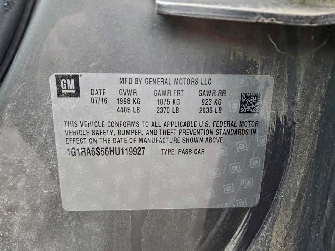 2017 CHEVROLET VOLT LT photo 13