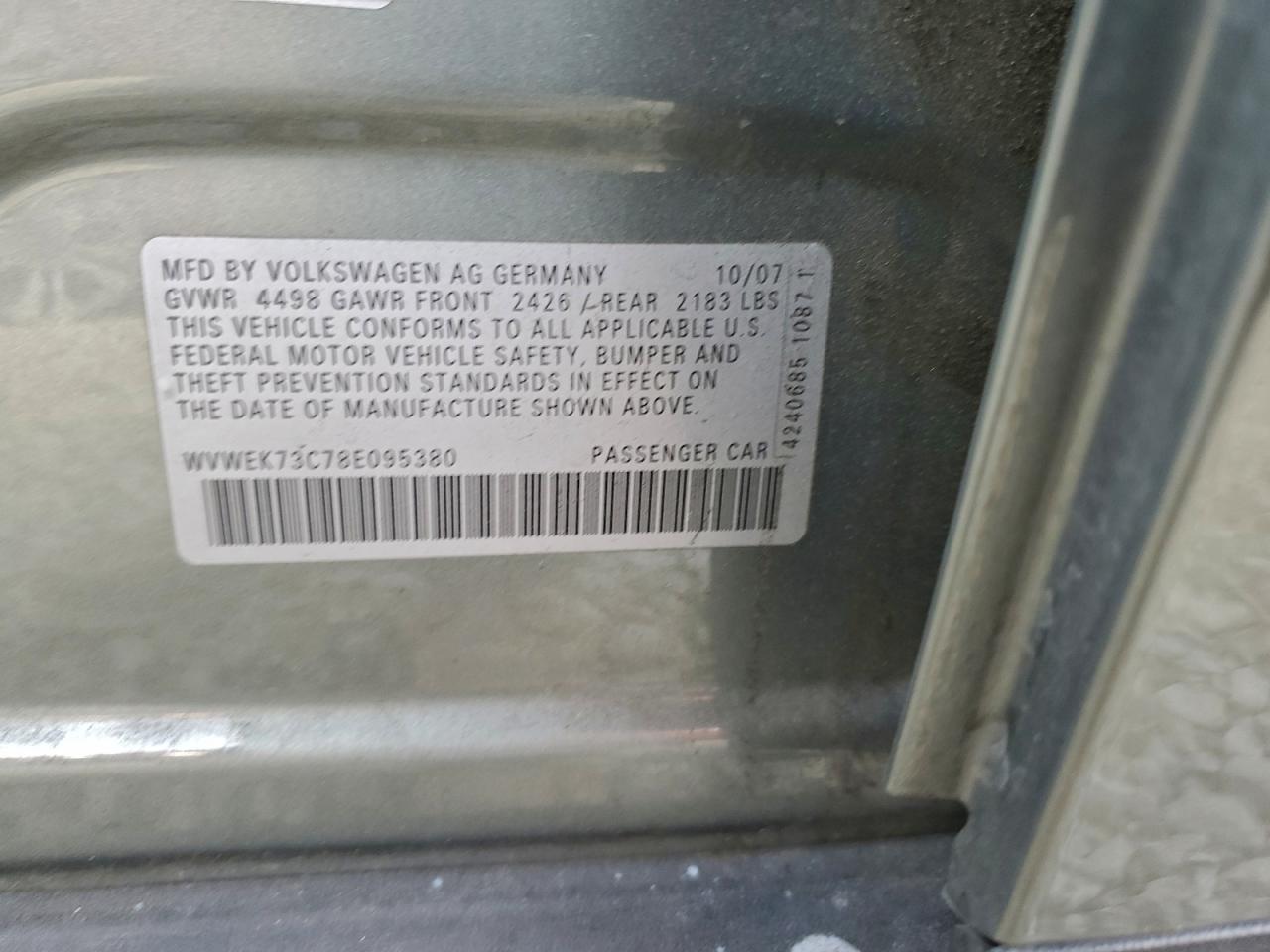 2008 VOLKSWAGEN PASSAT LUX photo 34