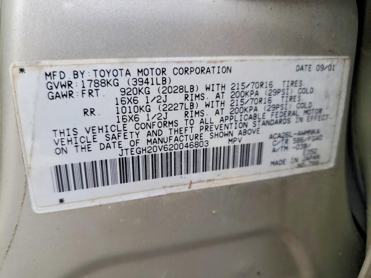 2002 TOYOTA RAV4 BASE photo 37