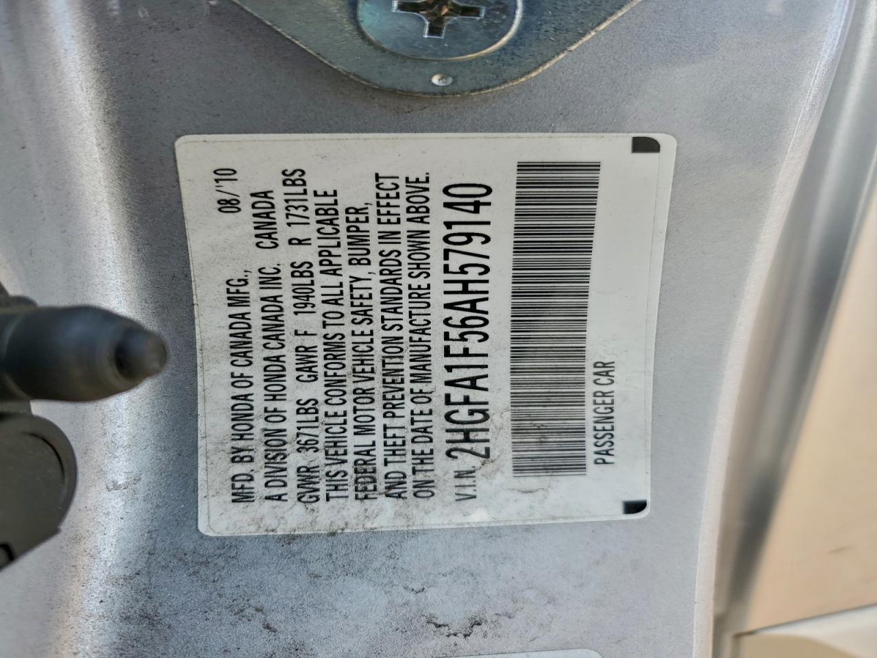 2010 HONDA CIVIC LX photo 13