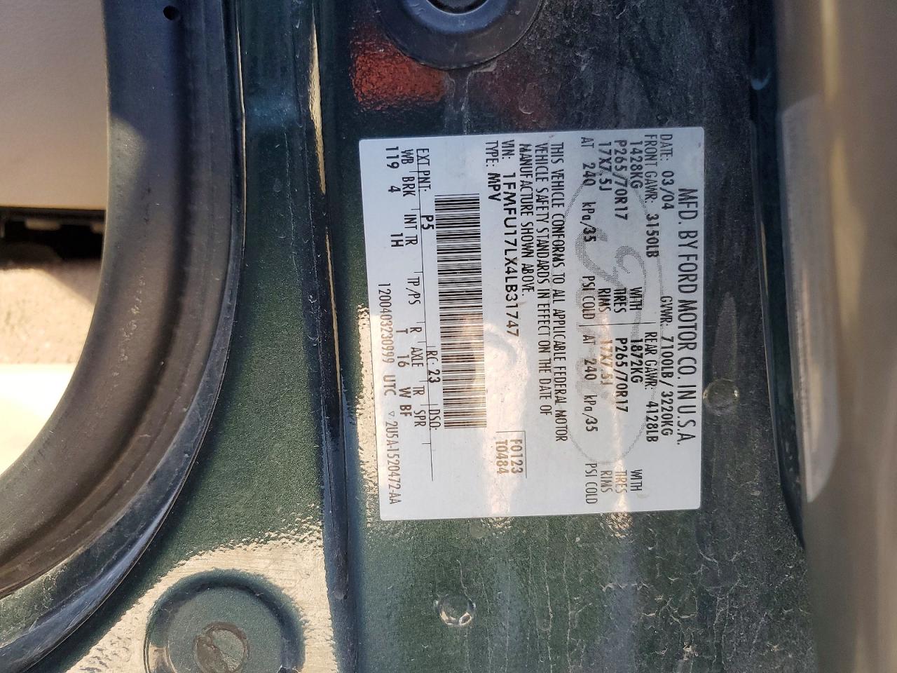2004 FORD EXPEDITION EDDIE BAUER photo 13