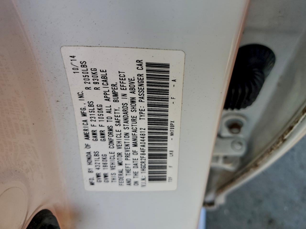 2015 HONDA ACCORD EXL photo 23