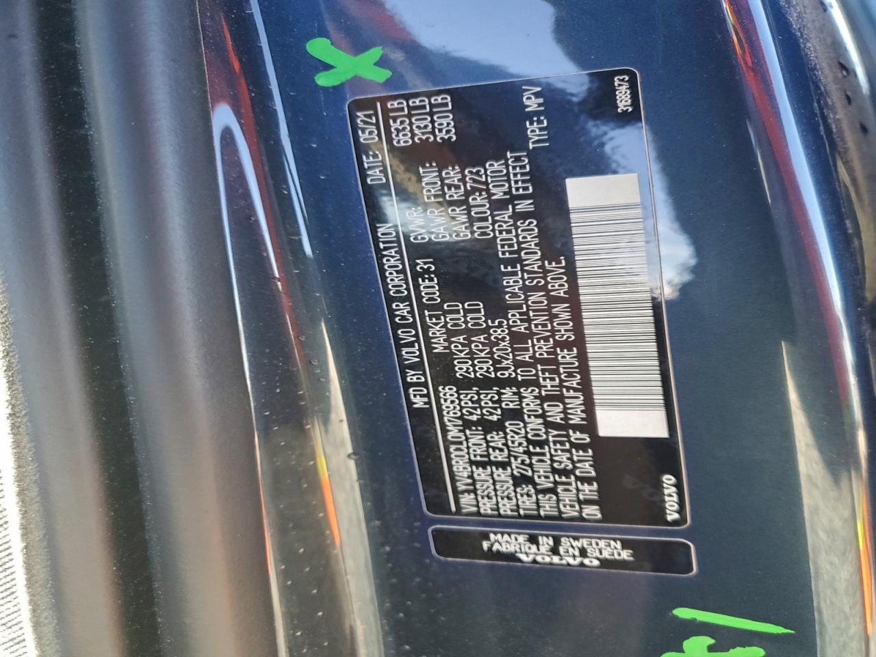 2021 VOLVO XC90 T8 RECHARGE INSCRIPTION photo 14