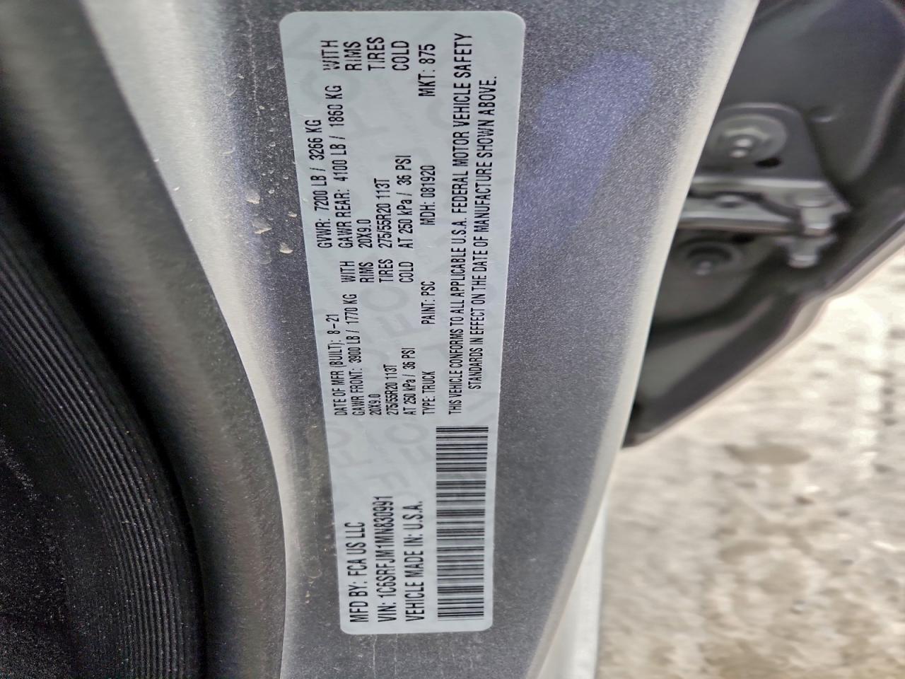 2021 RAM 1500 LARAMIE photo 13