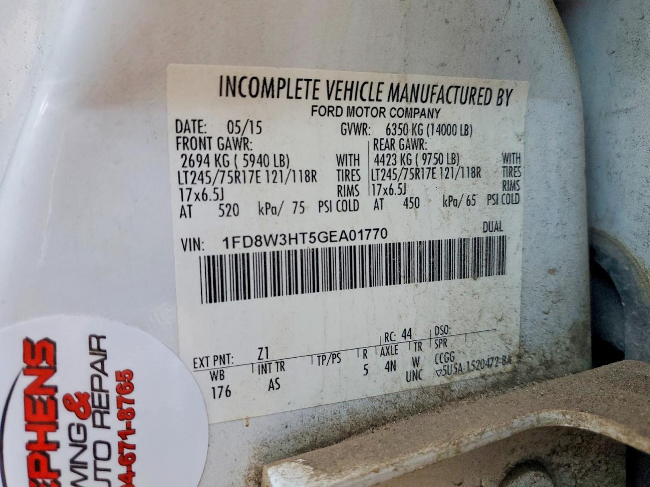 2016 FORD F350 SUPER DUTY UTILITY / SERVICE TRUCK photo 12