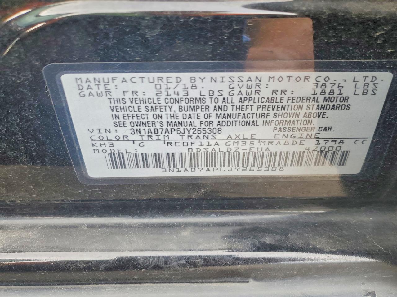 2018 NISSAN SENTRA S photo 12