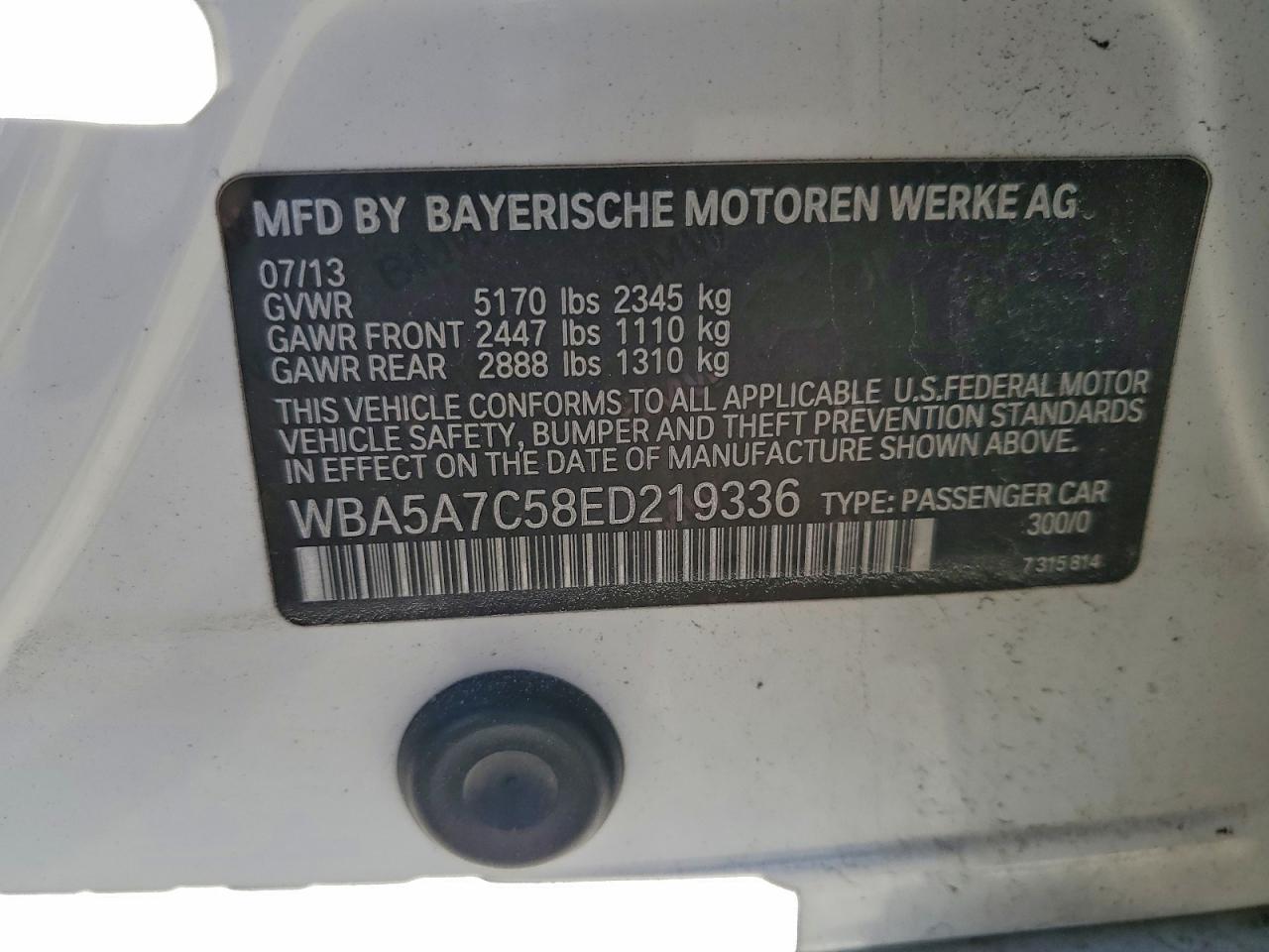 2014 BMW 528 XI photo 12