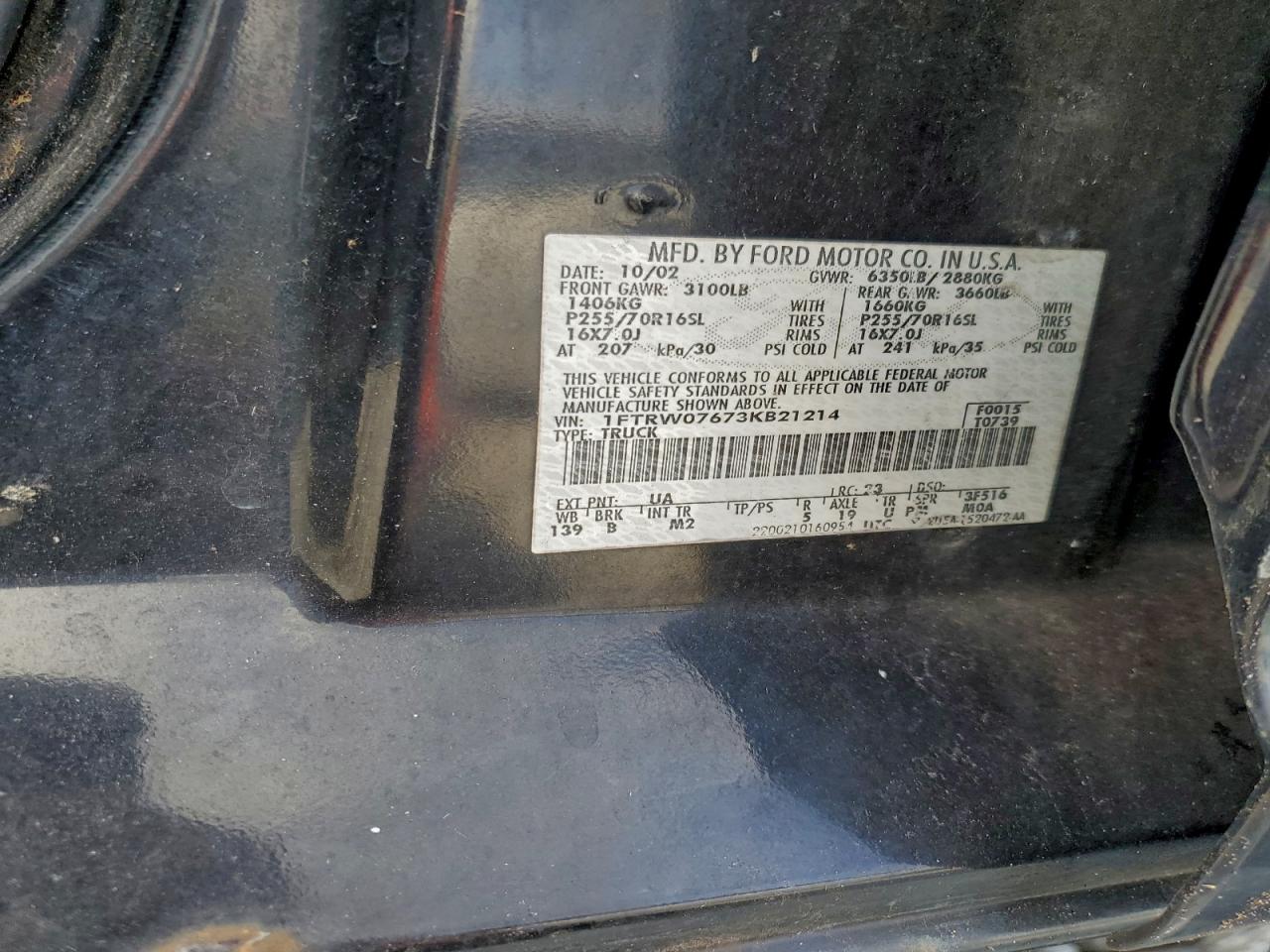 2003 FORD F150 SUPERCREW photo 12