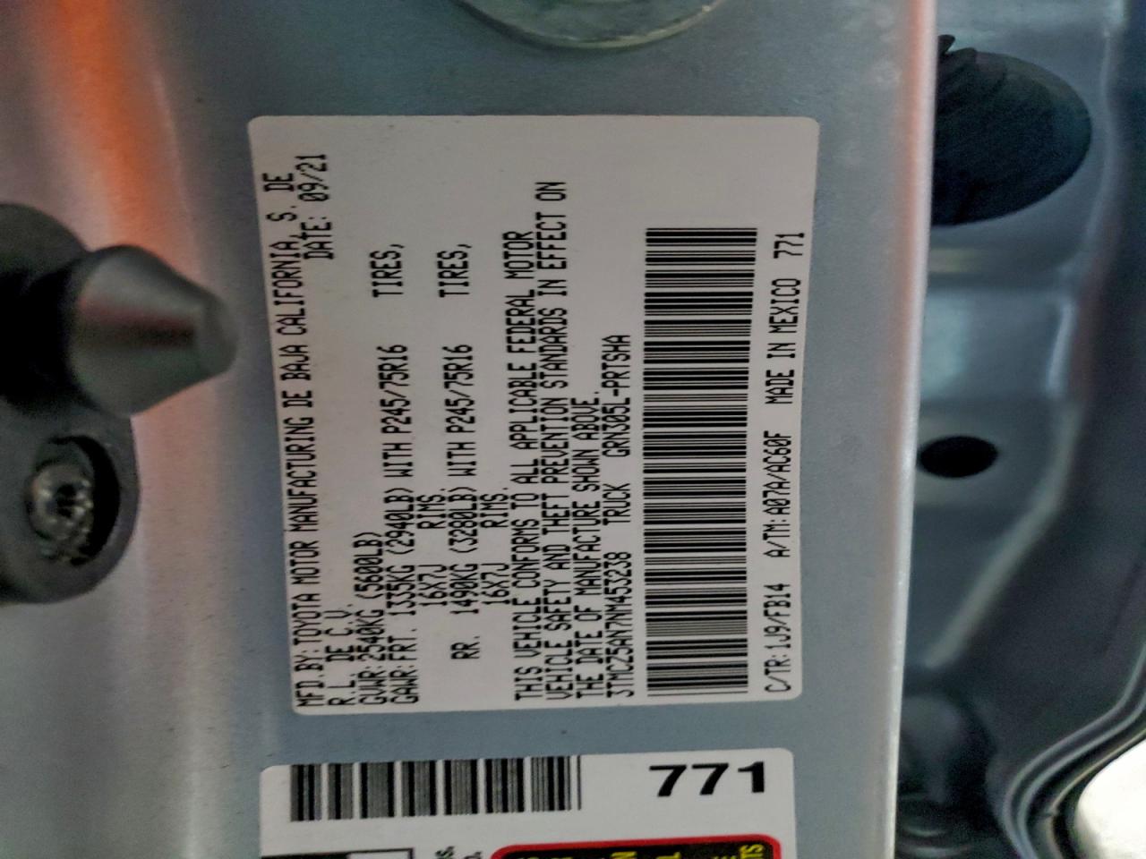 2022 TOYOTA TACOMA DOUBLE CAB photo 12