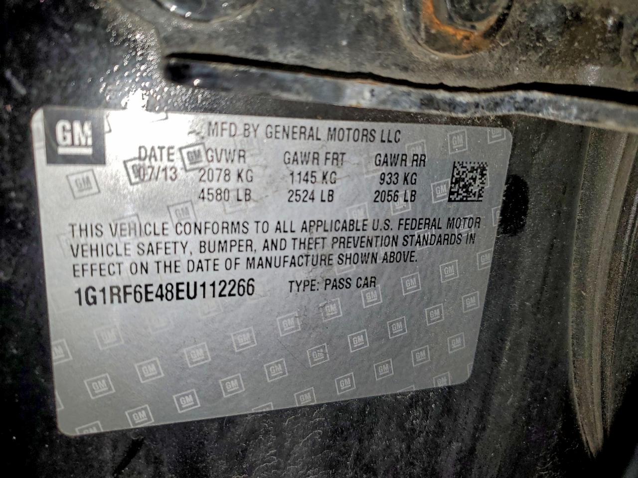 2014 CHEVROLET VOLT photo 12