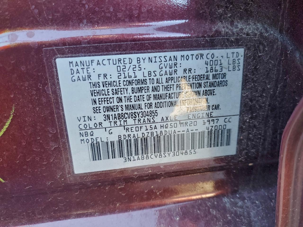 2025 NISSAN SENTRA SV photo 13